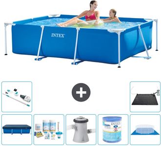 Intex Piscina Con Estructura Rectangular - 220x150x60 Cm - 7-piezas S30048