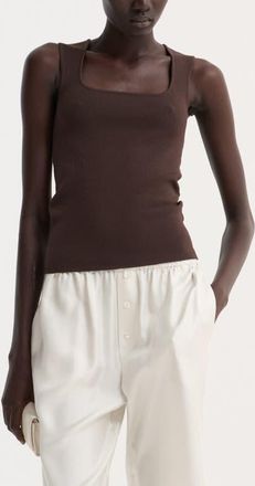 R&oacute;he Bustier Shaped Sweater Tank in Dark Chocolate at Nordstrom, Size 10 Us