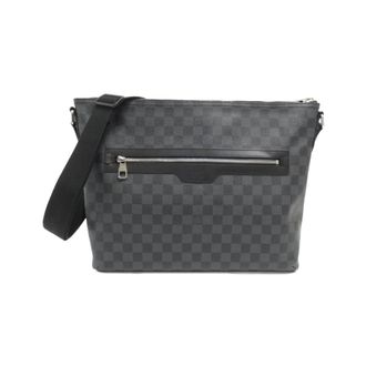 Louis Vuitton Dark Gray Graphite Coated Canvas Shoulder Bag (Pre-Owned)