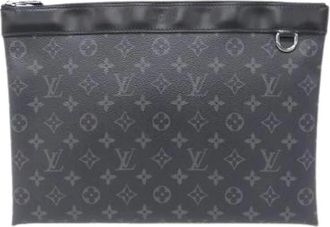Louis Vuitton Pre-owned Clutches, male, Black, Size: ONE SIZE Pre-owned Pochette Discovery Monogram Bag