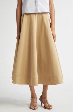 A.L.C. Eleanor Cotton Circle Skirt in Desert Beige at Nordstrom Rack, Size 4