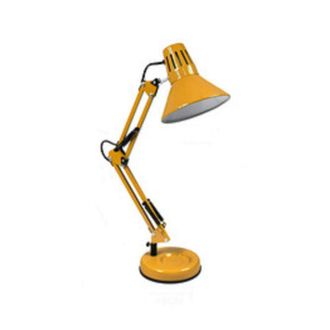 Trade Shop Trade Shop - Lampada Da Scrivania Con Braccio Snodabile Attacco E27 Luce Tavolo Per Ufficio - Amarillo
