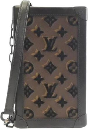 Louis Vuitton Pre-owned Cross Body Bags, female, Black, Size: ONE SIZE Pre-owned Monogram Tuftage Vertical Soft Trunk Shoulder Bag