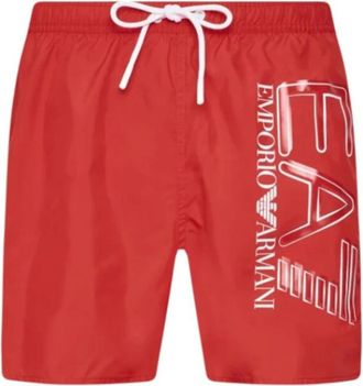 Emporio Armani Emporio Armani Ea7, Uomo, Costumi da bagno, Rosso, S, new