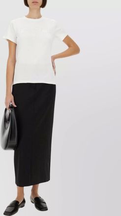 Helmut Lang logo crew neck slim fit t-shirt