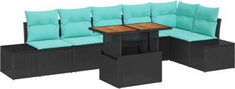 vidaXL Conjunto De Comedor De Jard&iacute;n 7 Uds. 6-n&uacute;mero De Plazas Vidaxl