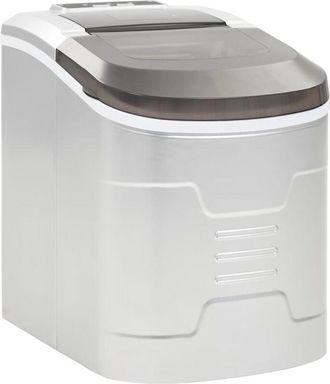 vidaXL Macchina per il Ghiaccio Argento 1,4 L 15 kg / 24 h vidaXL