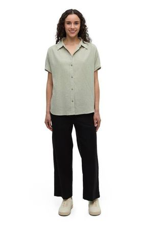 tentree Magnolia Shirt in Light Moss at Nordstrom, Size X-Large