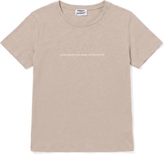 Freddy T-shirt Regular Donna con Logo Decorato da Borchie