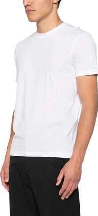 Tom Ford Lyocell Katoen T-shirt met ronde hals - Heren - T-shirts - Wit - XL - Katoen - Tops