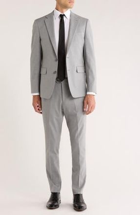 Original Penguin Slim Fit Light Grey Solid Notch Lapel Suit at Nordstrom Rack, Size 44 Regular