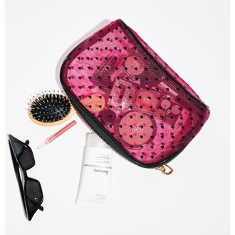 Urban Expression Lovelace Cosmetic & Travel Organizer Dome Pouch in Hot Pink at Nordstrom