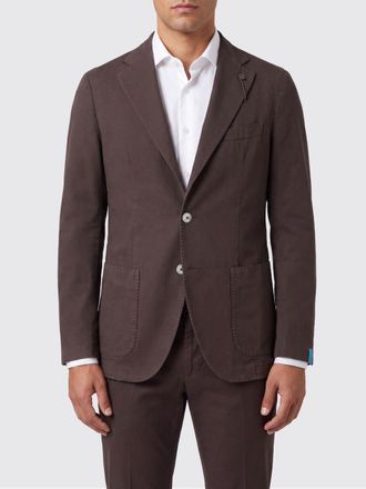 Santaniello Single-Breasted Cotton Blazer