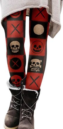 Generic Ghost Leggings for Women Halloween Glow in The Dark Yoga Horror Skeleton Elastic Party Running Sports Skinny Bat High Waisted Slim Fit Legging Bloody 