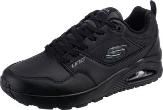 Skechers Mens Uno Sneaker, Black, 7.5 UK