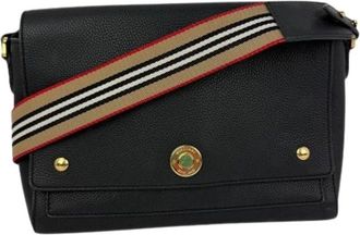 Burberry Borsa a tracolla Pre-owned in pelle di vitello martellata - - Pre-owned - Donna - Nero - ONE SIZE