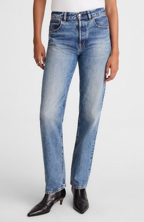 Madewell The Longline Straight Jeans in Atlin Wash at Nordstrom, Size 29