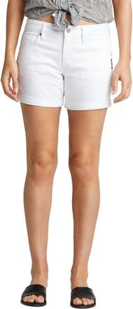 Silver Jeans Co Womens Jean Shorts In Silver White