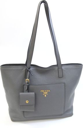 Prada Gray Tote Bag (Pre-Owned)
