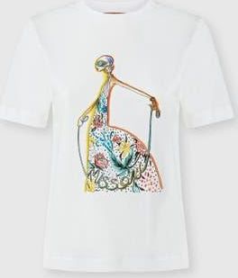 Missoni Cotton Jersey Crewneck T-shirt With Print And Logo in Green& Yellow at Nordstrom, Size Large