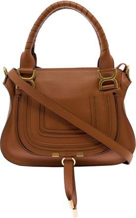 Chlo&eacute; Brown Mercie Small Satchel Bag