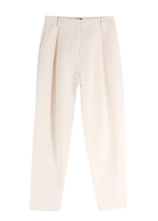 Magda Butrym Cream Wool Trousers Size XS