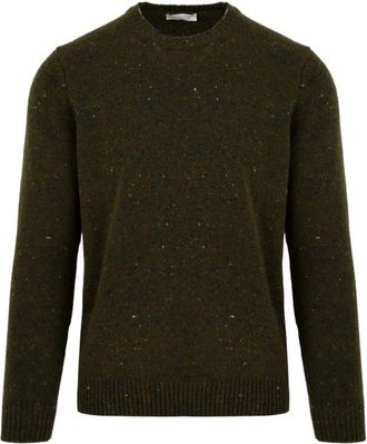 FILIPPO DE LAURENTIIS Groene Trui Model B25114 776 - Heren - Ronde hals truien - Groen - XL - Truien & Vesten