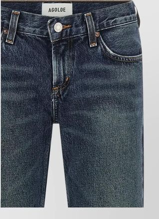 A Gold E denim low-rise bootcut jeans
