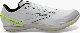 Brooks Mens Draft Xc Running Shoes In White/black/nightlife
