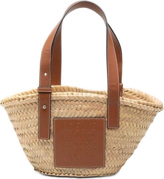 Loewe Pre-owned LOEWE Small Raffia Anagram Basket Tote Ladies H1SL5R5SNWPLX58K