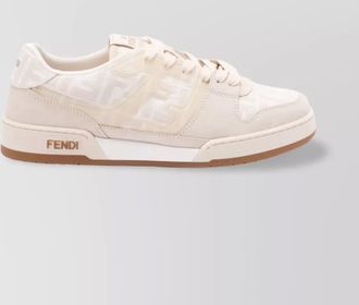 Fendi leather fendi match low-top sneakers