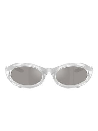 Diesel oval-frame sunglasses - unisex - Acetate - 51 - Grey