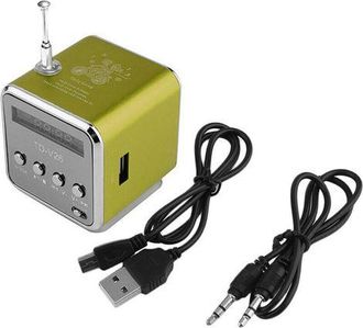 OEM Mini Altavoz Usb Port&aacute;til - Reproductor Mp3/4 - Jinfgerne - Compatible Con Tarjetas Sd/tf, Est&eacute;reo, Radio Fm, Elegante Dise&ntilde;o De Aluminio, Sonido De A
