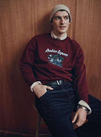 Le 31 Mens Destination embroidery sweatshirt Comfort fit