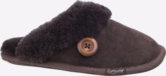 Cotswold Lechlade Damesmuiltjes Van Chocoladebruin Leer