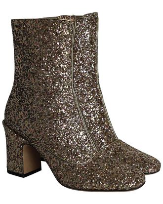Dior Womens Leather D-Circus Glitter Bootie (Authentic Pre-Loved)