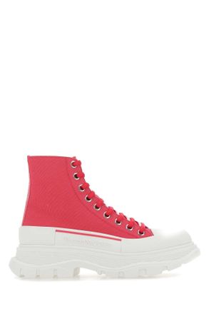 Alexander McQueen Alexander Mcqueen Fuchsia Canvas Tread Slick Sneakers