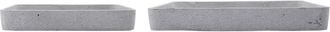 House Doctor Bandejas de piedra gris ( Lote de 2 )