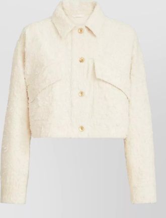 Brunello Cucinelli tailored cropped jacket long sleeves collar