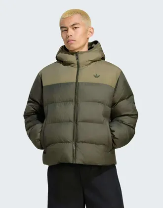 adidas Originals giacca regen con cappuccio in night cargo-Nero