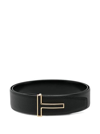 Tom Ford logo buckle belt - Black