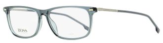 HUGO BOSS B1229U Rectangular Acetate Eyeglasses - Gray