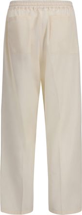 Umit Benan Mens Julian Pants Milk Cotton; Silk Trousers