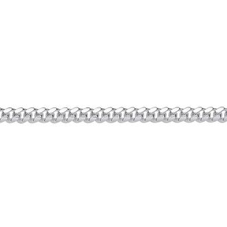 Jewelco London 925 Silver Miami Cuban Court Curb Link Chain Necklace 4mm | Size: 20 inches