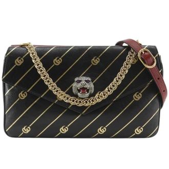 Gucci Pre-owned Cross Body Bags, female, Red, Size: ONE SIZE Pre-owned GG Cat Calf 2way Bag