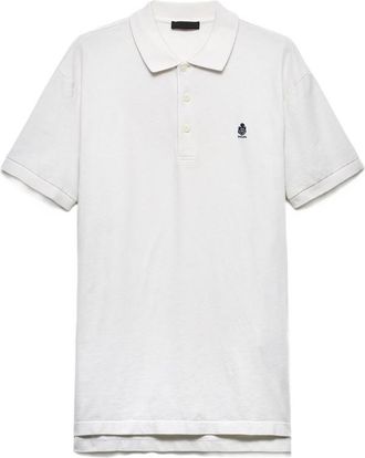 Prada Garment-dyed Cotton Polo Shirt