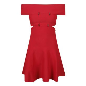 Alexander McQueen Dames, Jurken, Rood, Maat: S