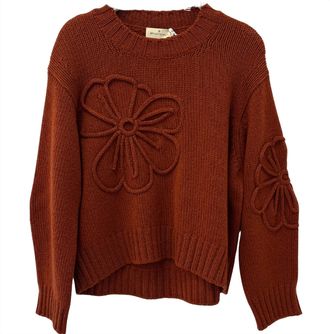 Bruno Manetti Womens Knitted Pullover Sweater In Brown