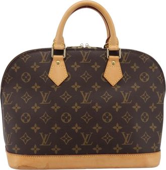 Louis Vuitton Alma Monogram Canvas Brown Canvas Handbag (Pre-Owned)