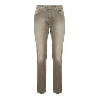 Marco Pescarolo Heren, Jeans, Grijs, Maat: W30 Katoen